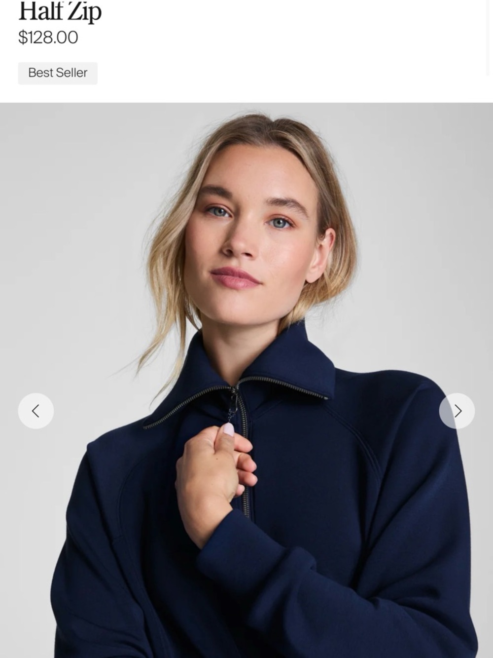 Spanx Air Essential Shawl Neck Collar Top 
Size XS - Picture 2 of 4